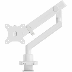 Amer Mounts HYDRA1B-W (V2) Mounting Arm for Monitor, Flat Panel Display, Curved Screen Display - White - Height Adjustable