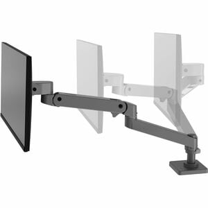 Ergotron Desk Mount for Monitor, LCD Display - Dark Grey - Height Adjustable - 1 Display(s) Supported - 86.4 cm (34") Scre