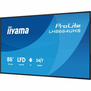 iiyama ProLite LH8664UHS-B3AG 2174,24 mm LCD Digital-Signage-Display - 24 Stunden/7 Tage Betrieb - IPS-Technologie (In-Pla