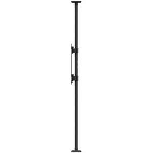 HAGOR Boden-Decken-Montage für Display - Schwarz - Querformat/Hochformat - Höhenverstellbar - Bildschirmgr�ße: 75 Zoll (19