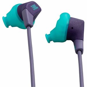 JBL Endurance Run 3 Wired Earbud, Behind-the-ear Stereo Earset - Purple - Binaural - In-ear - 20 Hz to 20 kHz - Mini-phone