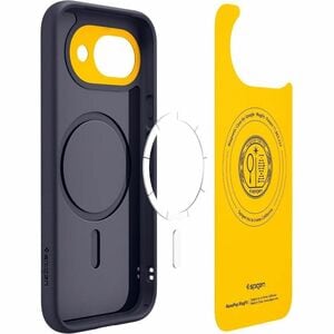 Spigen Nano Pop Case for Google Pixel 10a Smartphone - Textured,Dotted Side Pattern - Blueberry Navy - Drop Resistant, Scr