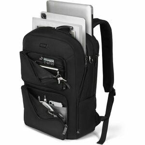 Dicota SEVEN Carrying Case (Backpack) for 35.6 cm (14") to 40.6 cm (16") Notebook - Black - RFID Resistant, Water Proof Bo