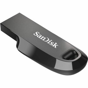 SanDisk Ultra Curve SDCZ550-512G-I35 512 GB USB 3.2 (Gen 1), USB 3.0, USB 2.0 Flash Drive - Black - 100 MB/s Read Speed - 