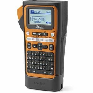 Brother P-touch PT-E310BTVP Electronic Label Maker - Thermal Transfer - 20 mm/s Mono - 7 Fonts - 180 dpi - Tape, Heat Shri