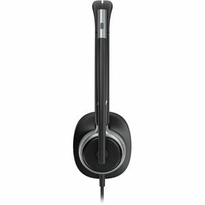 Poly Mission 600 625 Wired Over-the-head, On-ear Stereo Headset - Black - Microsoft Teams Certification - Binaural - Supra