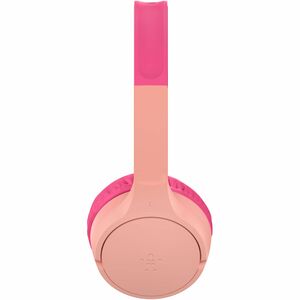 Belkin SOUNDFORM Mini Wired/Wireless On-ear, Over-the-head Stereo Headset - Pink - Binaural - Circumaural - Bluetooth - 12