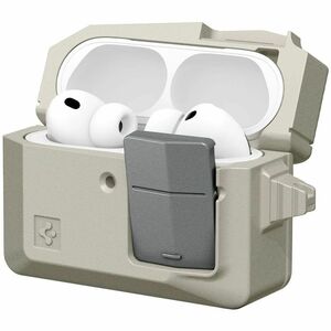 Spigen Classic LS Carrying Case Apple AirPods Pro 3 - Stone - Drop Resistant, Scratch Resistant - Polycarbonate Body - Lan