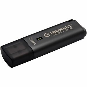 IronKey Locker+ 50 G2 256 GB USB 3.0, USB 3.1 Flash Drive - 256-bit AES-XTS, 256-bit AES - TAA Compliant - 145 MB/s Read S