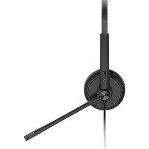 Yealink UH34 Wired Over-the-head Mono Headset - Black - Monaural - Ear-cup - 32 Ohm - 20 Hz to 20 kHz - 120 cm Cable - Noi