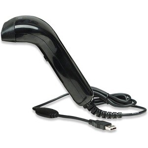 Contact CCD Handheld Barcode Scanner, USB, 80mm Scan Width, Cable 152cm, Max Ambient Light: 3,000 lux (sunlight), Black, T