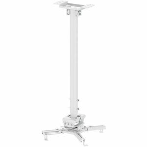 Neomounts CL25-550WH1 Ceiling Mount for Projector - White - Height Adjustable - 35 kg Load Capacity - Steel