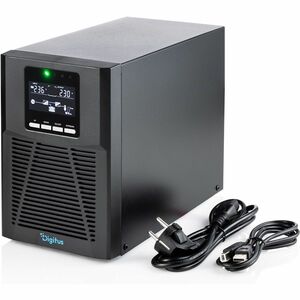 Digitus Double Conversion Online UPS - 1 kVA/1 kW - Turm, Desktop - 4 Stunde(n) Aufladen - 230 V AC, 120 V AC Eingang - 20