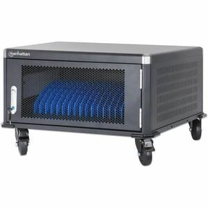 Laptop Charging Cabinet Desktop via AC Adapter (EU) 20-bay, Install device's AC Adapter (power cables) into unit, Suitable
