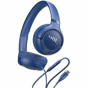 JBL Tune 530C Wired On-ear, Over-the-head Stereo Headset - Blue - Binaural - Ear-cup - 30 Ohm - 20 Hz to 40 kHz - USB Type C