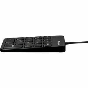 Targus AKP13GL Keypad - Cable Connectivity - USB Type C, USB Type A Interface - Black - Windows, macOS, ChromeOS - PC, Mac