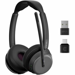 EPOS IMPACT Wireless Over-the-head, On-ear Stereo Headset - Microsoft Teams Certification - Binaural - Supra-aural - 2987 