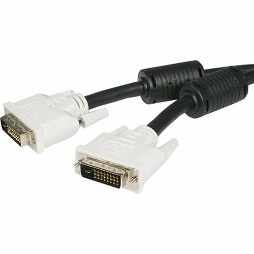 StarTech.com 3m DVI-D Dual Link Cable - Male to Male DVI-D Digital Video Monitor Cable - 25 pin DVI-D Cable M/M Black 3 Me