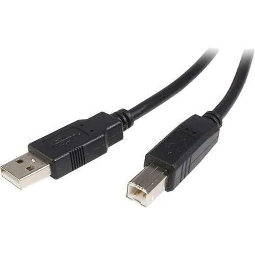StarTech.com 3 m USB 2.0 A-auf-B-Kabel - Stecker/Stecker - Cable for Drucker, Scanner, Festplatte - Abschirmung - Schwarz
