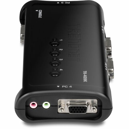 TRENDnet TK-409K KVM Switchbox - 4 Computer(s) - QXGA, SVGA, VGA - 2048 x 1536USBVGA