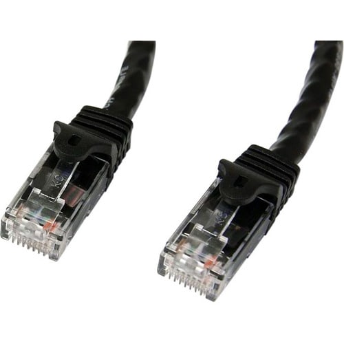 StarTech.com 3m Cat6 Snagless Gigabit UTP Netzwerkkabel - Cat 6 RJ45 Netzwerkkabel mit Knickschutz - Schwarz - Cable for N