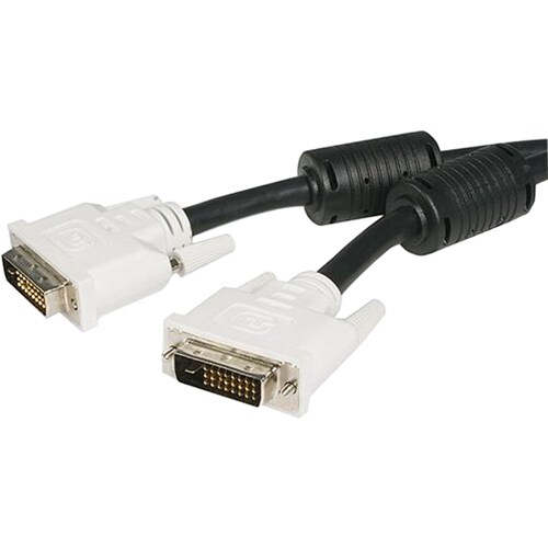 StarTech.com 1m DVI-D Dual Link Cable - Male to Male DVI-D Digital Video Monitor Cable - 25 pin DVI-D Cable M/M Black 1 Me