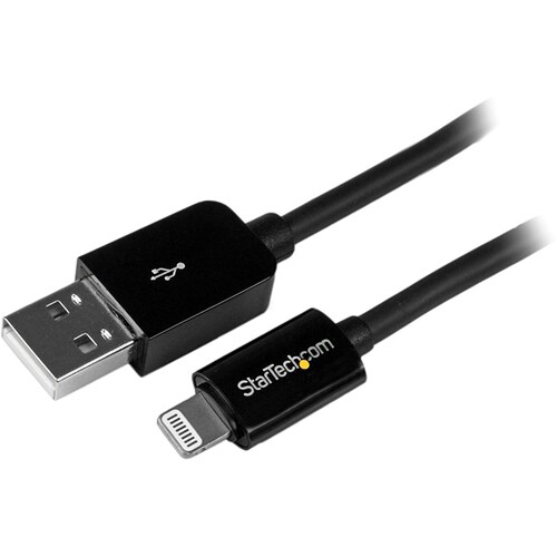 StarTech.com 15cm (6in) Short Black Apple® 8-pin Lightning Connector to USB Cable for iPhone / iPod / iPad - Cable for iPh