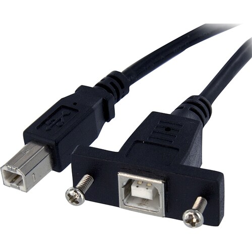 StarTech.com 3 ft Panel Mount USB Cable B to B - F/M - Cable for Storage Enclosure, Hard Drive - First End: 1 x 4-pin USB 