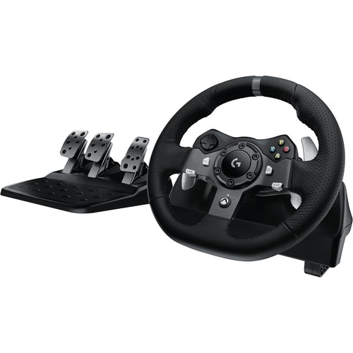 Juego de volante Logitech Driving Force G920 - Cable - USB - Xbox One, PC