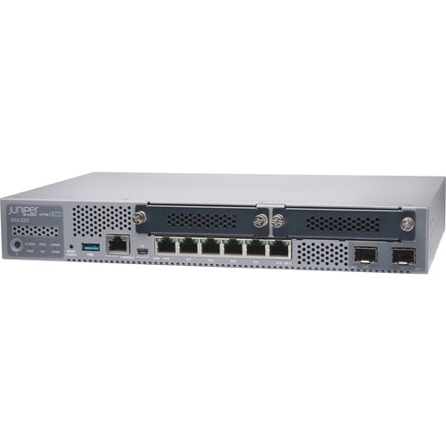 Juniper SRX320 Router - 6 Ports - Management Port - 4 - Gigabit Ethernet - Desktop - 1 Year