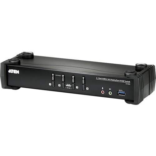 ATEN CS1924 KM Switchbox - 4 Computer(s) - 1 Local User(s) - 4096 x 2160 - 8 x USB - 5 x DisplayPort