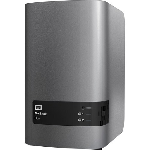 WD My Book Duo WDBFBE0160JBK-EESN 2 x Total Bays DAS Storage System - 16 TB HDD Desktop - 20 TB Supported HDD Capacity - 1