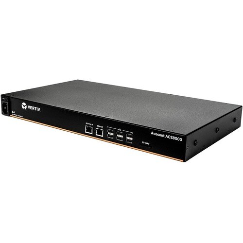 Vertiv AVOCENT ACS ACS8016SAC-404 Device Server - 1 GB - DDR3 SDRAM - Twisted Pair, Optical Fiber - 2 x Network (RJ-45) - 