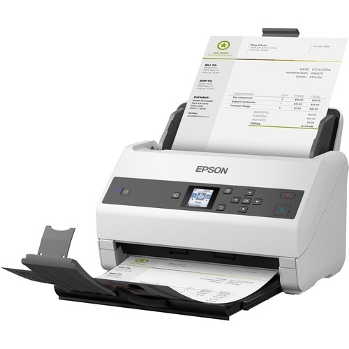 Epson WorkForce DS-870 Flatbed Scanner - 600 dpi Optical - 30-bit Color - 30-bit Grayscale - 65 ppm (Mono) - 65 ppm (Color