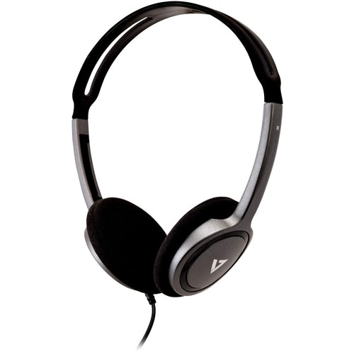 V7 HA310-2EP Wired Over-the-head, On-ear Binaural Stereo Headphone - Black - Supra-aural - 32 Ohm - 20 Hz to 20 kHz - 1.80