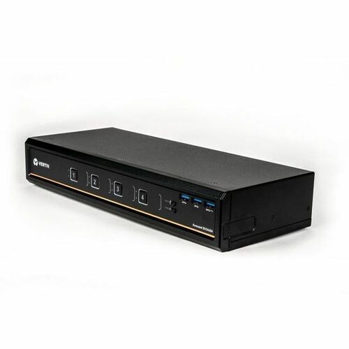Vertiv AVOCENT SV 300 SV340H KVM Switchbox - TAA Compliant - 4 Computer(s) - 1 Local User(s) - 4K - 3840 x 2160 - 13 x USB