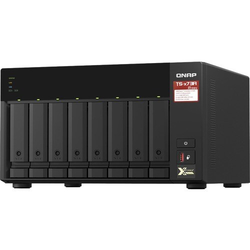 Sistema di memorizzazione SAN/NAS QNAP TS-873A-8G - 8 x Vani totali - 5 GB Capacità memoria Flash - AMD Ryzen V1500B Quad 