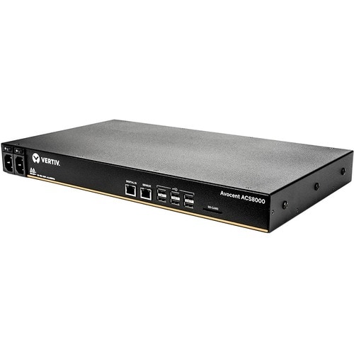 Vertiv AVOCENT ACS ACS8048DAC-400 Device Server - 1 GB - DDR3 SDRAM - Twisted Pair, Optical Fiber - 2 x Network (RJ-45) - 