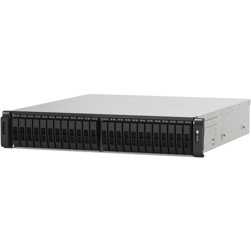 QNAP TS-H2490FU-7302P-128G 24 x Total de compartimentos Sistema de armazenamento SAN/NAS - 5 GB Capacidade de memória Flas