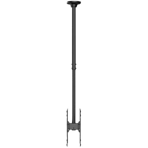 Neomounts Ceiling Mount for TV - Black - Height Adjustable - 2 Display(s) Supported - 81.3 cm to 190.5 cm (75") Screen Sup