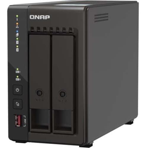 QNAP Turbo NAS TS-253E-8G 2 x Gesamtzahl Einschübe SAN/NAS-Speichersystem - 4 GB Gr�ße Flash-Speicher - Intel Celeron J641