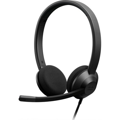 Cuffie Cisco 322 Cavo On-ear Stereo - Nero Carbonio - Binaural - Supra-aural - 32 Ohm - 50 Hz a 18 kHz - 230 cm Cavo - Uni