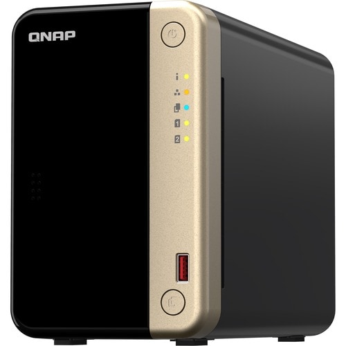 Sistema di memorizzazione SAN/NAS QNAP Turbo NAS TS-264-8G - 2 x Vani totali - 4 GB Capacità memoria Flash Celeron Quad co