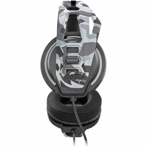 NACON RIG 400HS Wired Over-the-head, Over-the-ear Stereo Gaming Headset - Arctic Camo, Silver, Grey - Binaural - Circumaur