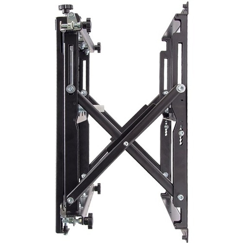 B-Tech Pro-Install BT8310XL Wall Mount for Flat Panel Display, Wall Mount, Pole - Black - Height Adjustable - 106.7 cm to 