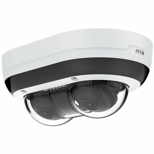 AXIS P4708-PLVE 8 Megapixel Outdoor 4K Network Camera - Colour - Dome - Black - TAA Compliant - 15 m Infrared Night Vision