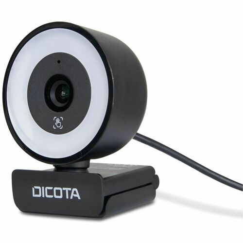 Dicota - Webcam - 5 Megapixel - USB 2.0 - 2592 x 1944 Pixel Videoauflösung - Autofokus - Tischhalterung, Stativ, Halterung