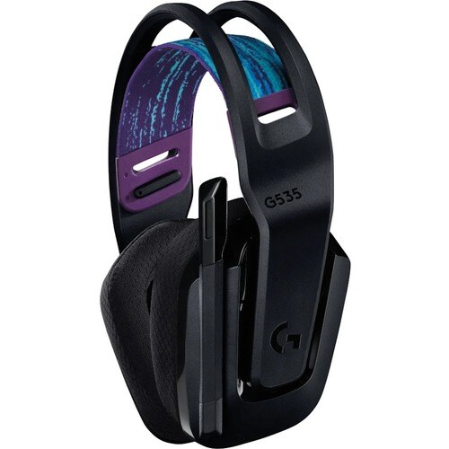 Logitech G535 Wireless Over-the-head Gaming Headset - Black - RF - 20 Hz to 20 kHz