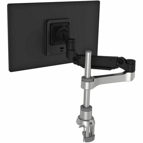 Braccio per monitor R-Go Caparo, braccio per monitor singolo regolabile con molla a gas, portata 3-9 kg, nero