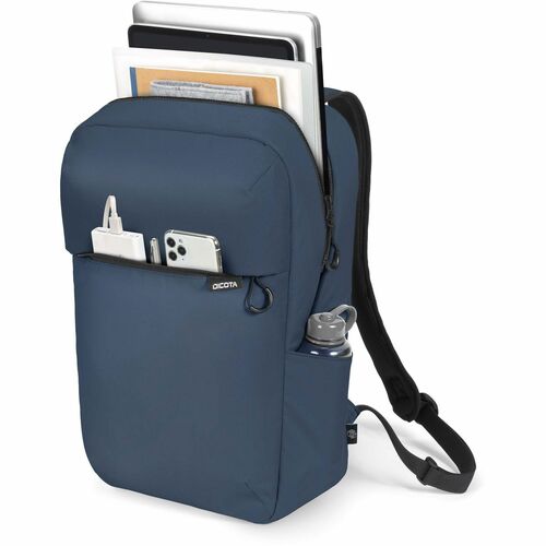 Dicota Commuter Carrying Case (Backpack) for 33 cm (13") to 40.6 cm (16") Notebook - Navy Blue - 300D Polyethylene Terepht